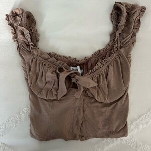 Princess Polly Elouise Top Brown